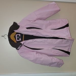 NEW BALANCE Winter Coat Snow Ski Jacket Pink Brown L